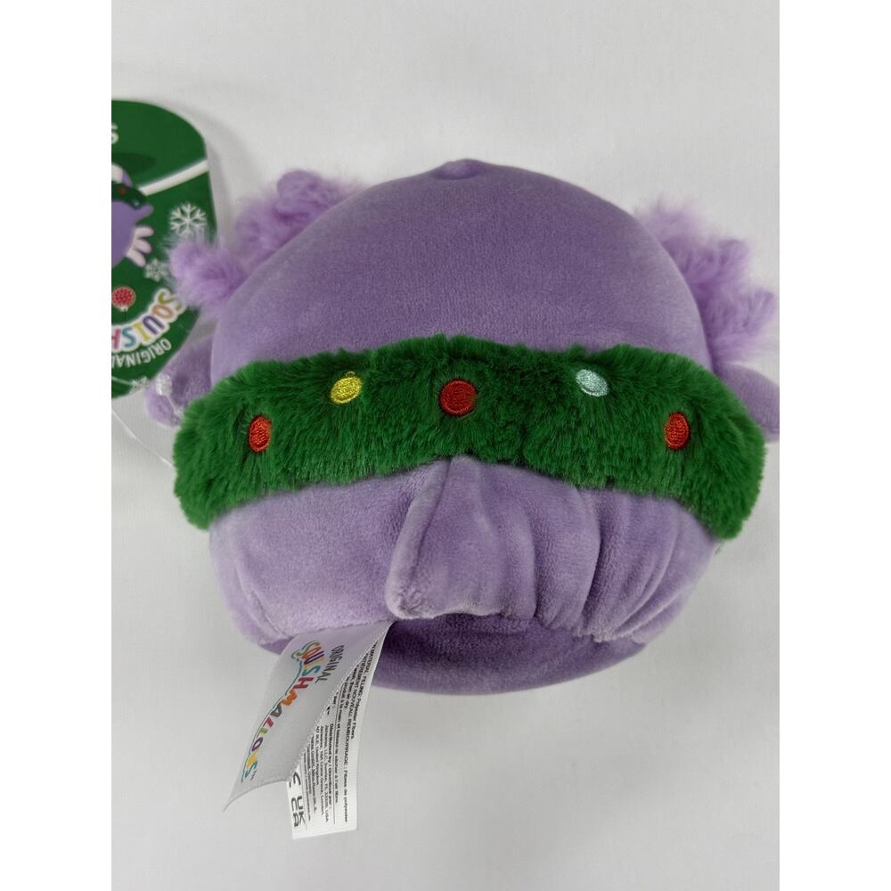 Squishmallows Svenja Christmas Wreath Axolotl Plush NWT 4.5 Inch - Picture 3 of 9